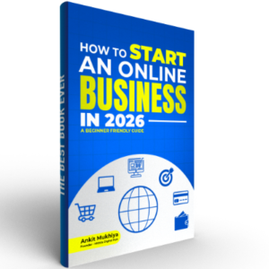 How to Start an Online Business in 2026 ebook cover – beginner friendly guide to starting an online business